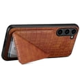 thumbnail image 6 of for Samsung Galaxy A14 Leather Phone Case Back Cover, Classic Croc-printed Check Crocodile Pattern Magnetic Foldable Hidden ID Credit Card Holder Slot, Kickstand Support, 6 of 8