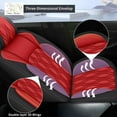 thumbnail image 4 of AOMSAZTO Seat Covers Fit for Honda Accord 2003-2017 Car Seat Covers Full Set 5 Seats Faux Leather Waterproof Seat Cushion Protector Compatible Airbag ( 5 Seats, Black&Red), 4 of 7
