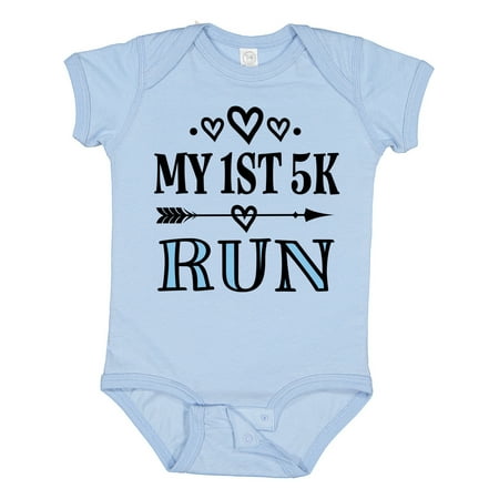 

Inktastic 1st 5K Race Running Fitness Gift Baby Girl Bodysuit