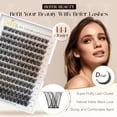 thumbnail image 2 of Eyelash Clusters BEFER Lash Curl, 10 a 16 mm, con pinzas, 144 unidades, 2 of 5