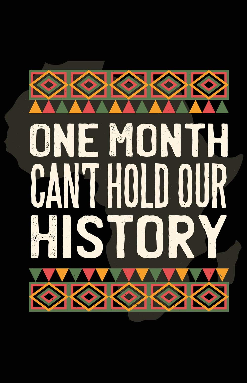 Black History Month Poster One Month Can't Hold Our History Wall Art