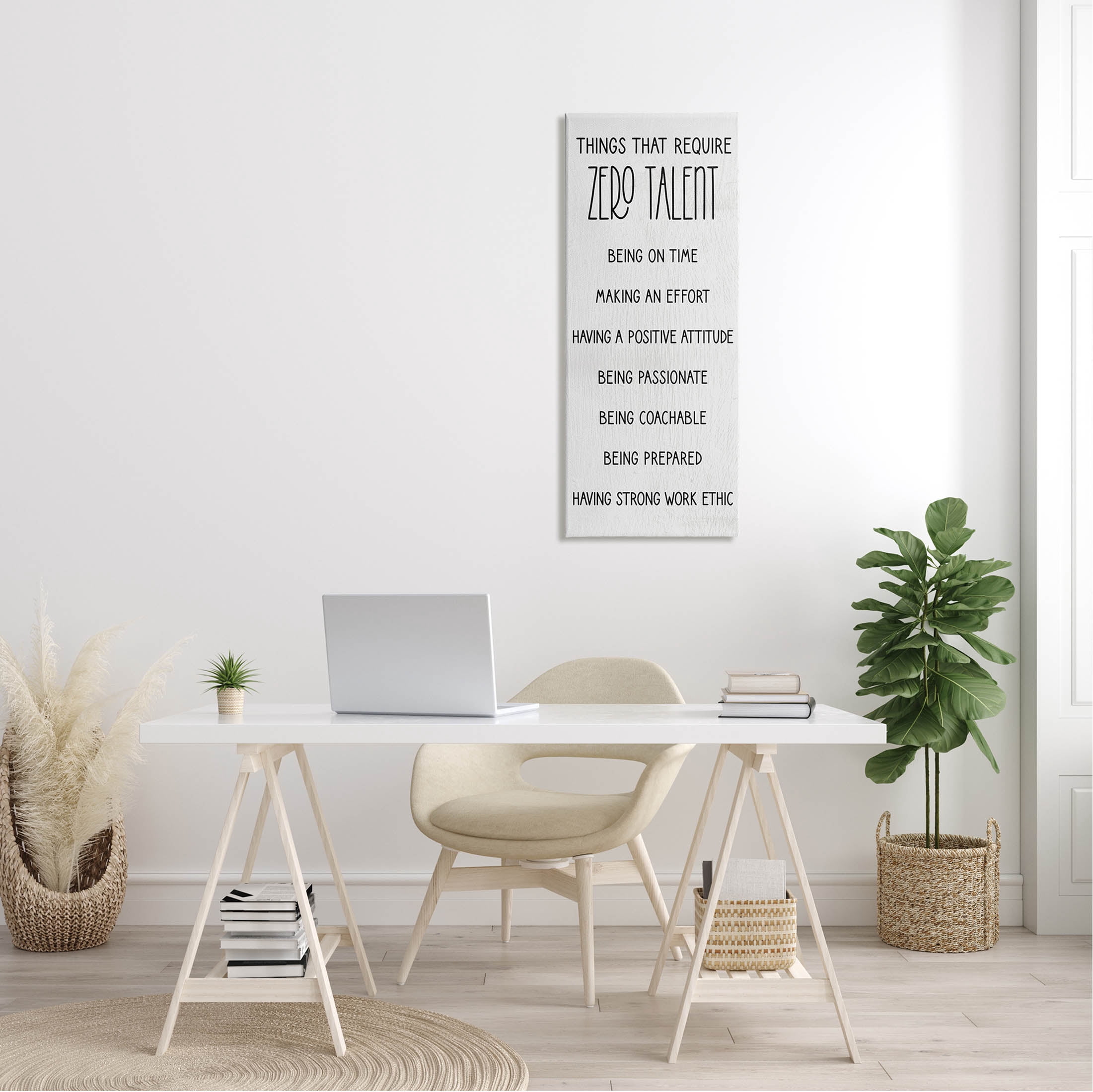 Stupell Industries Things That Require Zero Talent List Graphic Art Gallery Wrapped Canvas Print Wall Art, Design by Lil' Rue