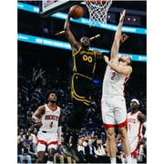 Jonathan Kuminga Golden State Warriors Autographed 16" x 20" Dunk vs. Houston Rockets Photograph - Fanatics Authentic Certified