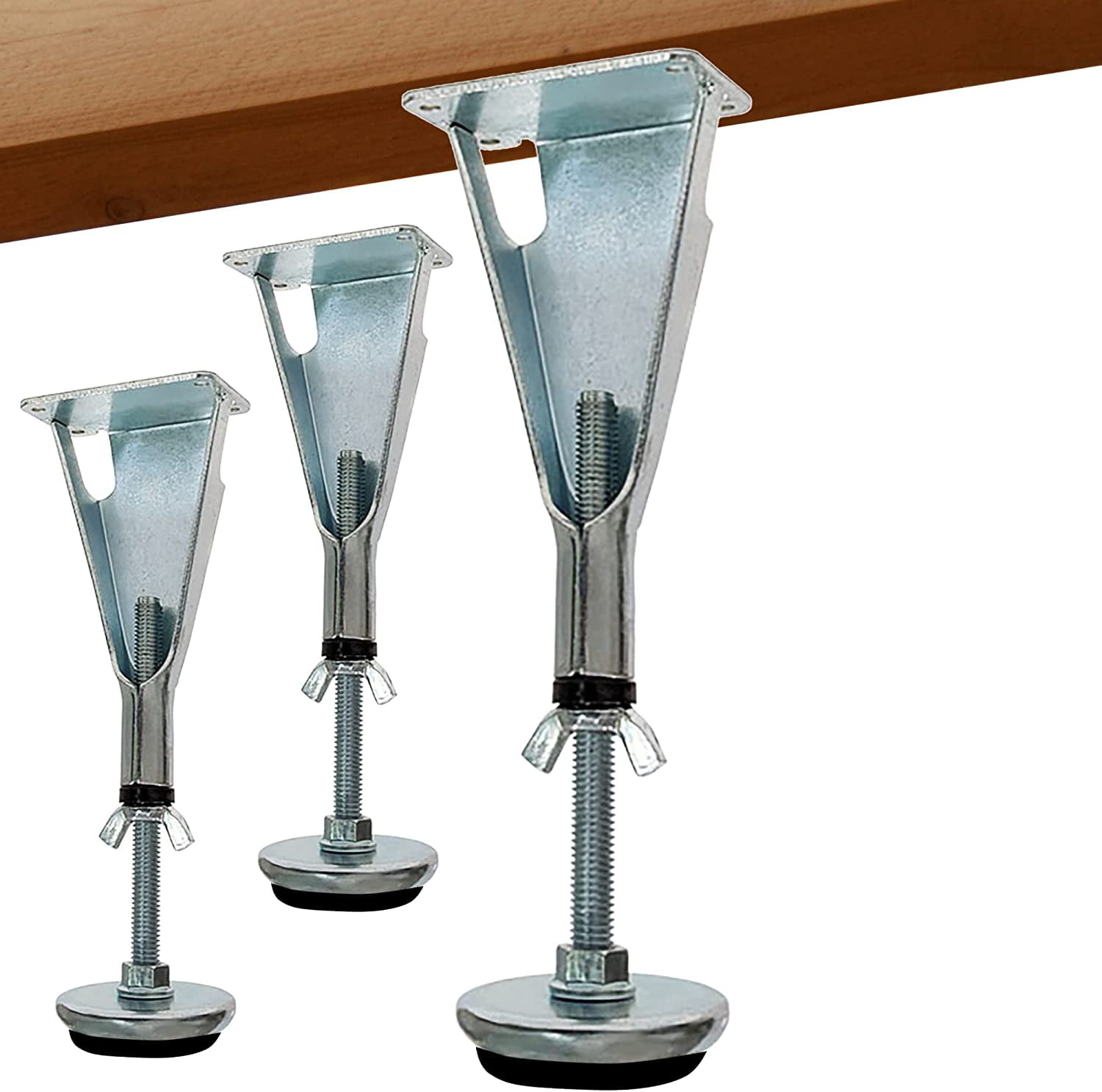 gb Home Collection Bed Frame Support Leg (Set of 6) Adjustable Height