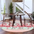 thumbnail image 4 of Pink Flamingo Round Rugs 7ft, Summer Tropical Flamingo Hawaii Animals Non Slip Washable Rug Runner, Low Pile Indoor Floor Carpet Mat Bathroom Rugs for Living Room, Bedroom, Kids Room, 4 of 9