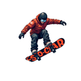 thumbnail image 3 of Dynamic Snowboarding Stickers, Waterproof Snowboarding Sticker for Water Bottle Laptop Phone Cases Planner Skateboard Luggage Helmet Party Favor Decor, Ideal for Adults Teens Teacher Rewards, 3 of 9