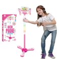thumbnail image 2 of Enfants Karaoké Machine avec Microphones et Support Tout-Petit Musique Chant Machine Support Réglable Instruments de Musique Son et Lumières Clignotantes Jouets 3-12 T Garçons Filles Jouets Musicaux, 2 of 7