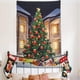 thumbnail image 4 of RV Árbol de Navidad Tapiz Colgante de pared Árbol de Navidad con regalos Tapiz Decoraciones navideñas Festival de invierno Tapiz de pared para decoración de fiesta en el hogar (Árbol de Navidad, 39.4 "X59.1" (100x150cm)) brillar  Electrónica, 4 of 5