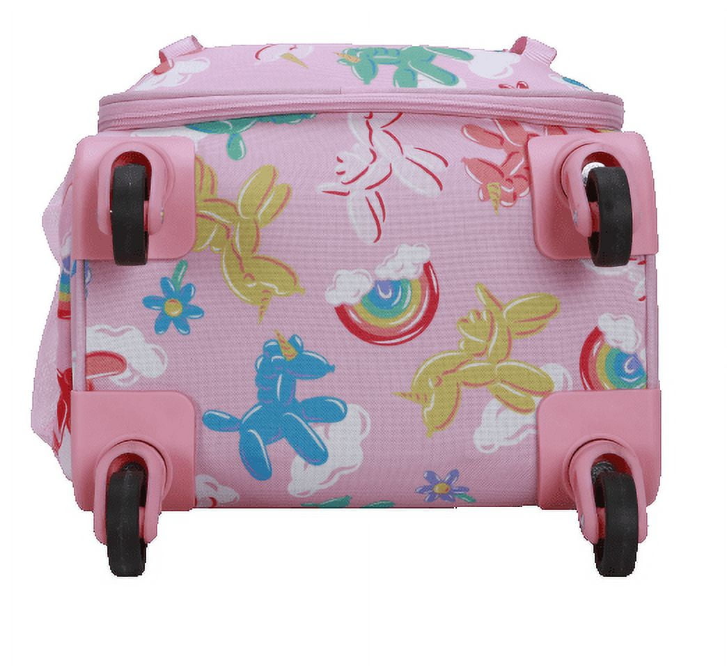 CRCKT 3 Piece Miss Popular 21-inch Softside Carry-On Luggage with Packing Cube and Luggage Tag, Miss Popular Balloon Animals
