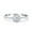Silver, variant on Simulated CZ Size-5 Petite Dainty Halo Solitaire Women Accent Ring 925 Sterling Silver