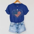 thumbnail image 5 of Cavosen Patriotic Shirts for Women Petite Patriotic Short Sleeve Round Neck Tops USA Star Striped Print T Shirts Lady XL Independence Day Casual Shirts 4th of July Tunic Tees 2025 Patriotic Outfits, 5 of 6