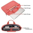 thumbnail image 4 of Mosiso Laptop Shoulder Bag for MacBook Pro 16 inch 2023-2019 M2 A2780 M1 A2485 Pro/Max A2141/Pro 15 A1398,15-15.6 inch Polyester Notebook Messenger Bag Briefcase Handbag, Living Coral, 4 of 5