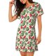thumbnail image 2 of Balery Watermelons Camisón de manga corta con cuello redondo para mujer, cómodo y elegante., 2 of 6