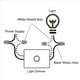 thumbnail image 5 of 3X Kit Combinado de Interruptor de Atenuación Incorporado, Interruptor de Atenuación de Dosel Giratorio de 120 V, Reemplazo para Lámparas de Mesa/Luces de Piso, 5 of 5