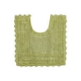 thumbnail image 3 of Better Trends 20" x 20" U-Shape Toilet Rug 100% Cotton Tufted Bathroom Rug, Contour Mat, Water Absorbent, Reversible, Machine Washable, (Sage) Lilly Crochet Collection, 3 of 7