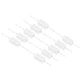 thumbnail image 1 of Unique Bargains 1 Ohm Résistances, 10 Pcs 5W Résistance en Céramique Kit de Résistance en Ciment Tolérance 5 % pour Adaptateurs Audio, 1 of 4