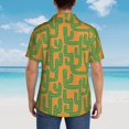 thumbnail image 4 of Pofeuu Cactus 2 Print Hawaiian Shirt for Men Sleeves Casual Button Down Summer Beach Dress Shirts T-Shirts,3X-Large, 4 of 7