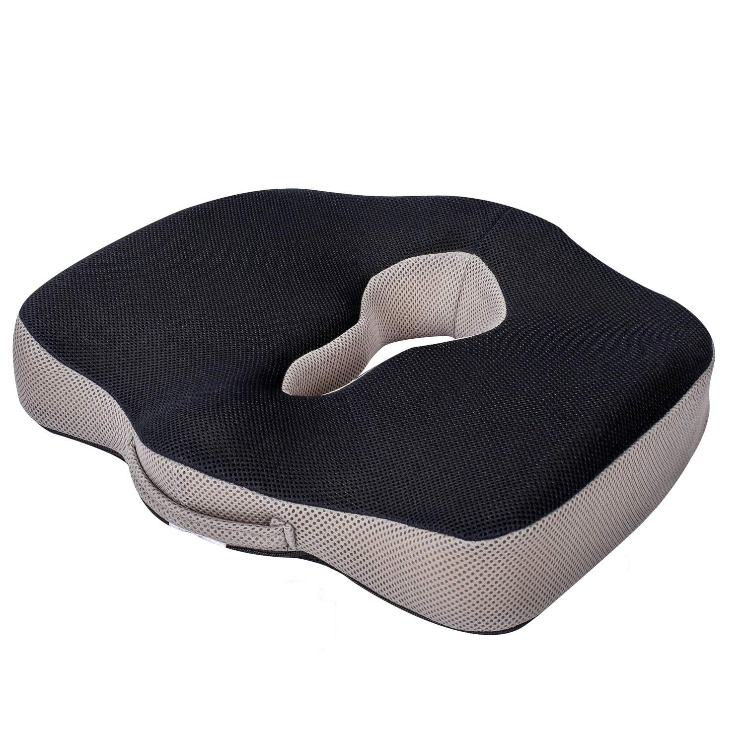 Metron Memory Foam Soft Donut Seat Cushion For Lower Back Tailbone
