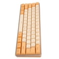 thumbnail image 3 of Gaming Keyboard, Mechanical Keyboard Key Line Separation FN Shortcut Key Ultra Small Suspended High Low Keycap  For Office Orange Beige, 3 of 8