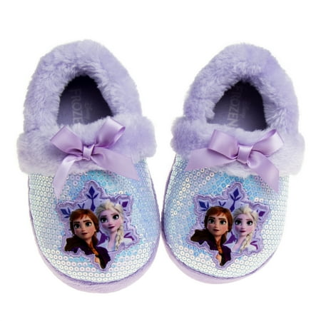 

Disney Frozen Anna and Elsa Girls Dual Sizes Slippers