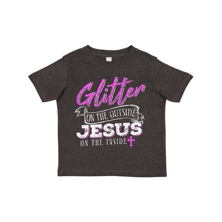 

Inktastic Glitter Jesus Gift Toddler Toddler Girl T-Shirt