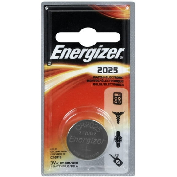 Energizer Watch/Electronic Battery 3 Volt 2025 1 Each (Pack of 12)