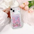 thumbnail image 5 of Compatible for iPhone 13 Case Clear with Card Holder, Cute Flower Floral Leaf Phone Cover for Women Girl, Protective Soft TPU Shock-Absorbing Wallet Case for iPhone 13-Many Florals, 5 of 13