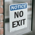 thumbnail image 4 of No Exit OSHA Notice Vinyl Decal Label 24 Inch x 18 Inch - 5 Pack, 4 of 6
