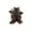 Taupe & white, variant on Natural Classic Calfskin Throw Rug | White & chocolate | 2'x3'