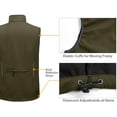 thumbnail image 4 of Little Donkey Andy Men's Lightweight Fleece Lined Softshell Vest Windproof Sleeveless Jacket for Hiking Travel Golf Olive Green M, 4 of 7