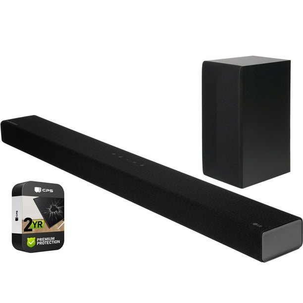 LG S65Q 3.1 Ch High Res Audio Sound Bar with DTS Virtual x Bundle with Premium 2 YR CPS
