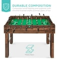 thumbnail image 5 of Best Choice Products 48in Competition Sized Foosball Table for Home, Game Room w/ 2 Balls, 2 Cup Holders - Walnut, 5 of 8
