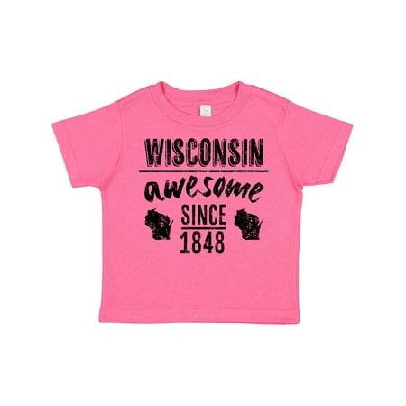 

Inktastic Wisconsin Awesome Since 1848 Boys or Girls Toddler T-Shirt