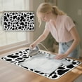 thumbnail image 3 of ZIATUBLES Cow Print Ironing Mat for Tabletop Multifunctional Foldable Ironing Blanket, Portable Travel Ironing Board Alternative Cover Fits Compact Space, 31.5" x 19.6", 3 of 7
