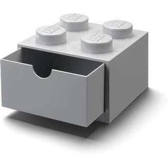 LEGO Desk Drawer Stackable Storage with 8 Knobs, Grey - Walmart.com