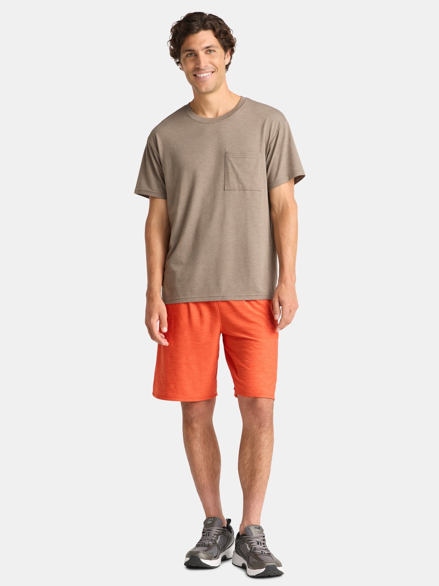 Athletic Works Men’s Tri-Blend Pocket Tee, Sizes XS-4XL