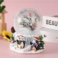 thumbnail image 2 of Amdohai Christmas Gift Penguin Crystal Ball Music Box with Colorful Lighting Decoration Ornament Resin, 2 of 9