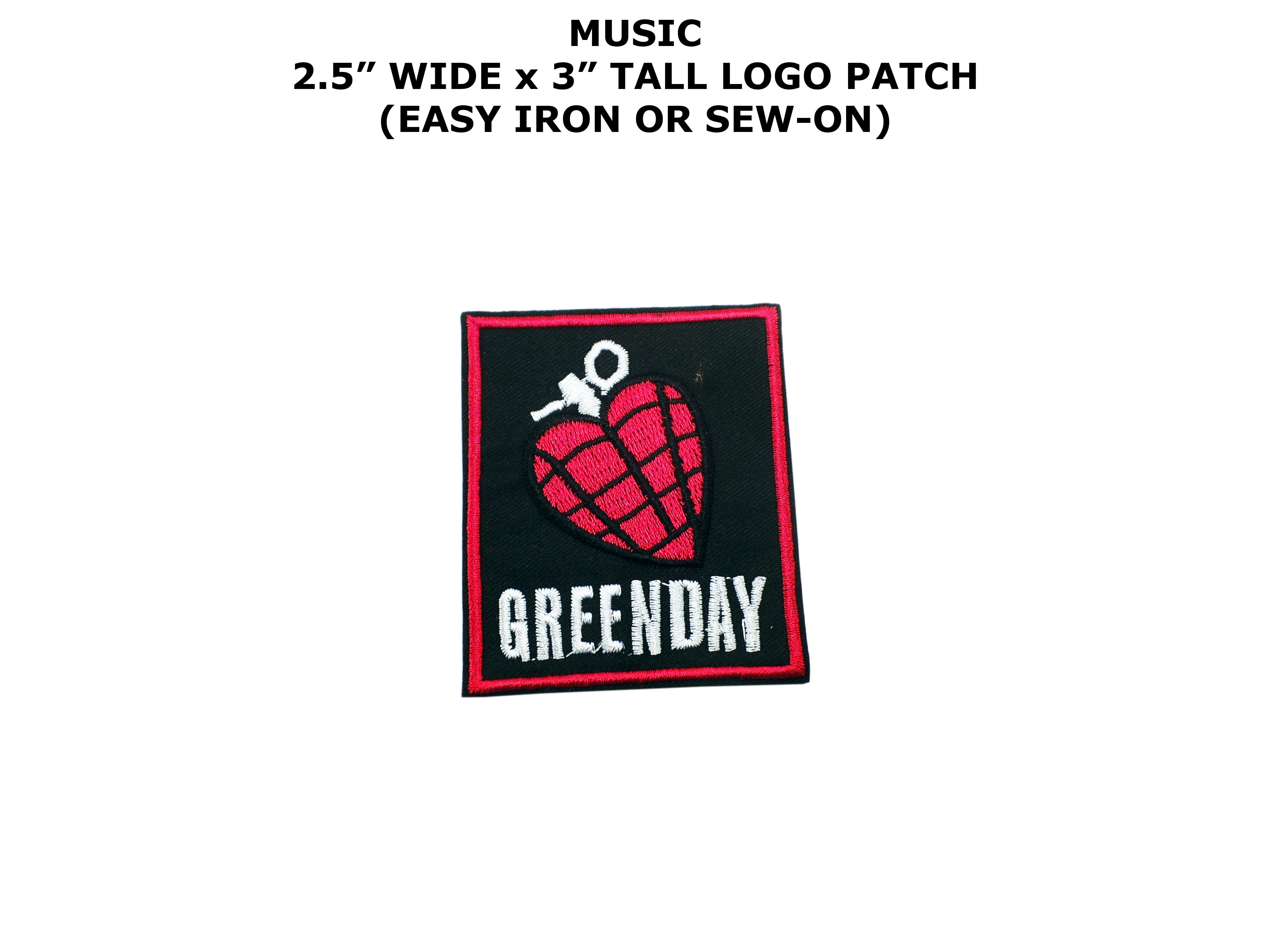 GREEN DAY  PATCH 3" ROCK BAND