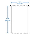 thumbnail image 4 of Mainstays Fabric Shower Liner, 70" x 71", Black, 4 of 5