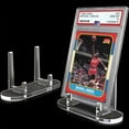 thumbnail image 2 of Acrylic Trading Card Display Stand, 10 Pack Clear Card Stands, Card Stands for Sports Cards, Sports Card Holder, PSA Graded Card Display, 2 of 3
