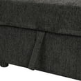 thumbnail image 5 of 108.6" U-Shaped Sectional Sofa Bed | Black Chenille | Pull-Out Sleeper | Storage Chaise | 2 USB Ports & Power Outlets | 5-Seat Living Room Furniture, 5 of 37