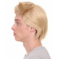 thumbnail image 5 of HPO Adult Men President Wig in Acute Angle, Blonde Wig, Premium Breathable Capless Cap Flame-retardant Synthetic Fiber Head Wig, 5 of 8