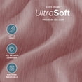 thumbnail image 4 of Bare Home Premium 1800 Collection 4-Piece Bed Sheet Set, Full, Heathered Rosewood, 4 of 9