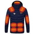 thumbnail image 3 of Mens Heated Jackets Thermal 21 Heating Zones Coat with Pockets Lightweight USB Charing Hooded Down Jacket for Winter Clothes, 3 of 6