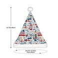 thumbnail image 3 of Haiem London Symbols1 Pattern Santa Hat Confortable Velvet Christmas Hat for Christmas Party Favors Fit for Adults Men Women, 3 of 6