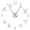 Silver,37inch, variant on Yoga Large Wall Clocks Mirror Effect Living Room DIY Wall Clock Meditation Zen Wall Art Home Decoration Frameless Clock(Gold,27inch)