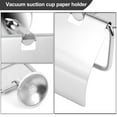 thumbnail image 5 of Stainless Steel Toilet paper Holder Heavy Duty Suction Wall Mount Toilet Tissue Paper Holder Bathroom Paper Roll Holder, 5 of 9