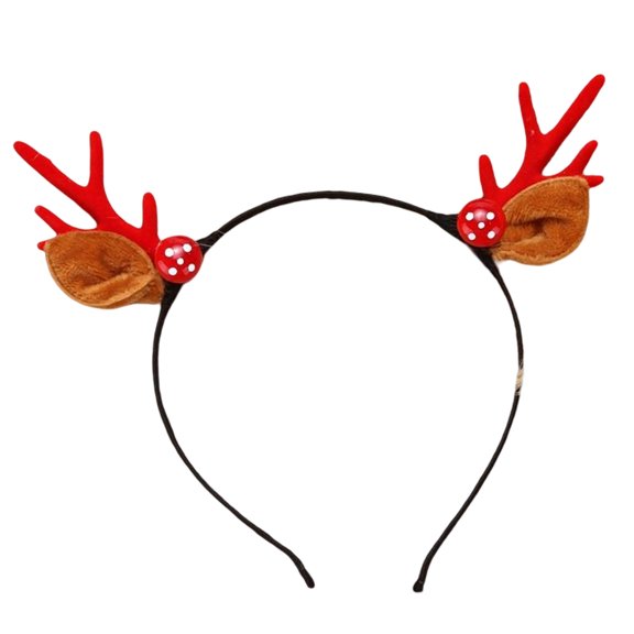 Toystoory Diadema de Navidad para fiesta de vacaciones, Cosplay, tocado de Navidad, Clips laterales de moda, accesorios de joyería para de niños y Kits de decoración para fiestas Diadema roja Toystoory HA070568-01