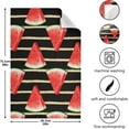 thumbnail image 3 of Naanle Watermelon Stripe Kitchen Towels 4 Pack Dish Cloths Reusable Cleaning Cloths Absorbent Hand Towels Tea Towels Bar Towels Fast Drying 28 x 18 in, 3 of 14