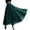 Green, variant on Womens Cotton 5 Tiered A Line Pleated Maxi Skirt Long Boho Gypsy Dance Skirts